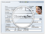 Ficha do paciente: observações