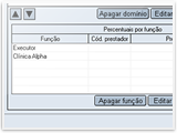 Configuração do repasse médico